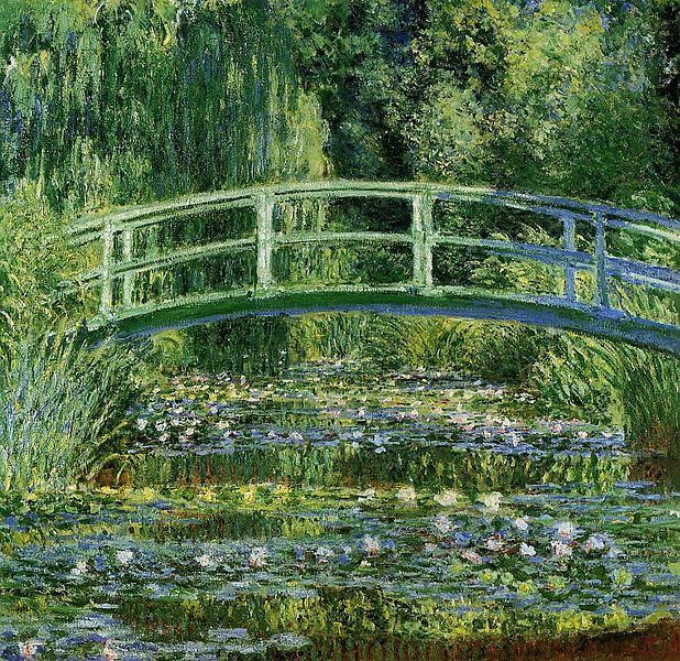 The Water Lilies and Japanese Bridge was painted by Claude Monet sometime between between 1897 and 1899.