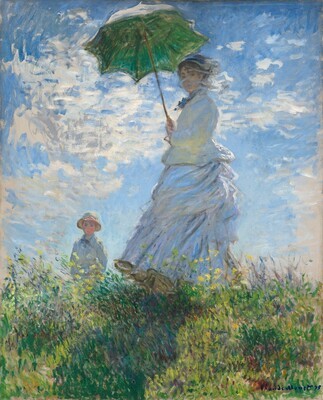 Woman with a Parasol, Claude Monet