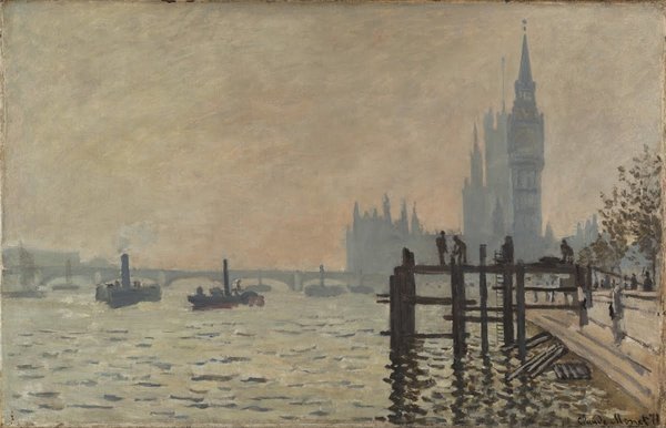 Thames Below Westminster, Claude Monet