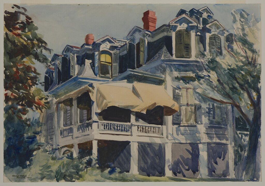 The Mansard Roof – Edward Hopper, 1923