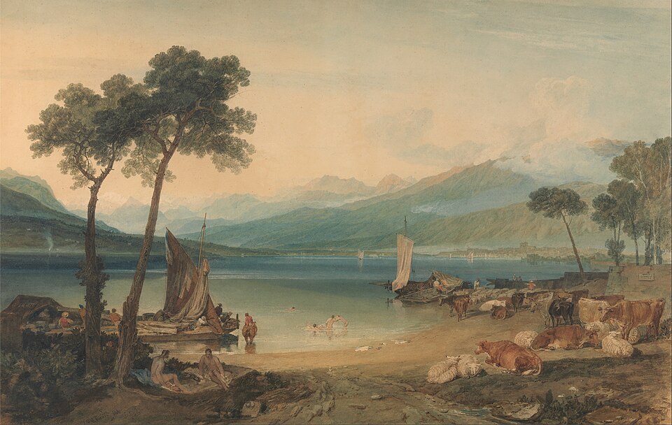 Lake Geneva with Mont Blanc in the Morning Light – J. M. W. Turner, c. 1841