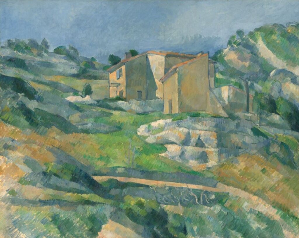 Mont Sainte-Victoire Seen beyond the Wall of the Jas de Bouffan – Paul Cézanne, c. 1885–1888