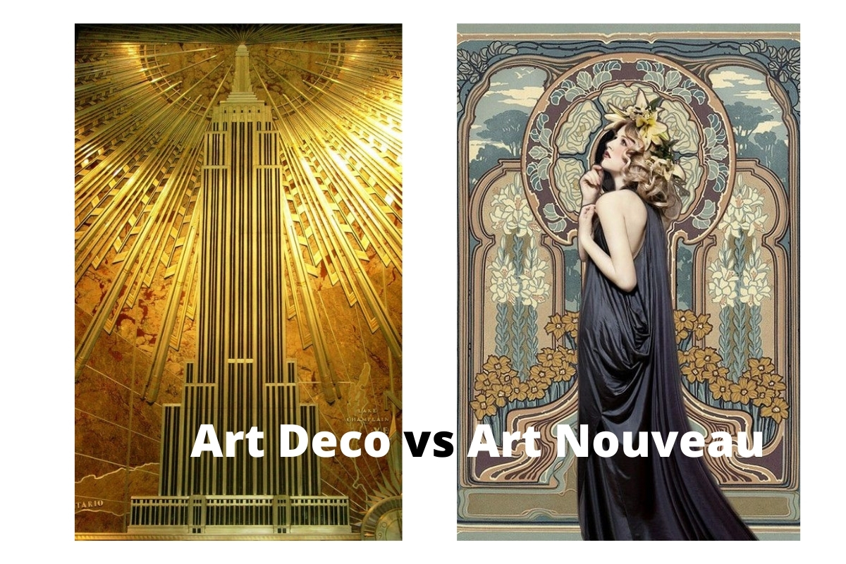 Spookachtig wereld Nachtvlek Art Deco vs Art Nouveau - What's the Difference? - Artst