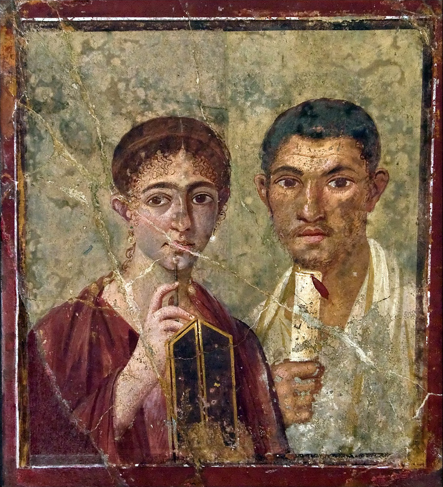 Portrait of Terentius Neo and His Wife – Pompeii, 1st century AD