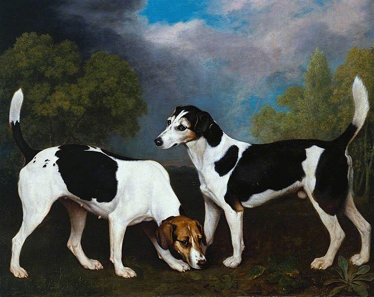 A Couple of Foxhounds - George Stubbs