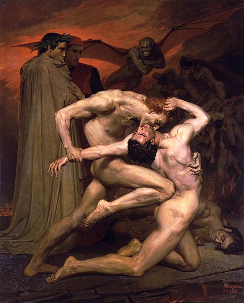  Dante And Virgil  - William-Adolphe Bouguereau