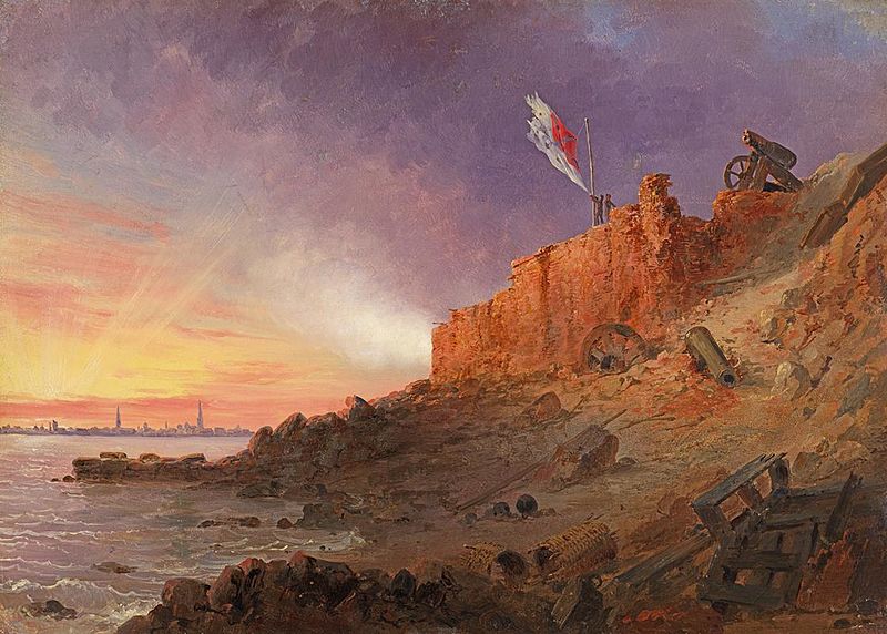 Evening Gun, Fort Sumter - Conrad Wise Chapman & John Gadsby Chapman