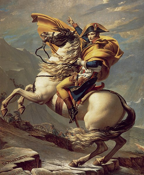 Napoleon Crossing the Alps Jacques Louis David