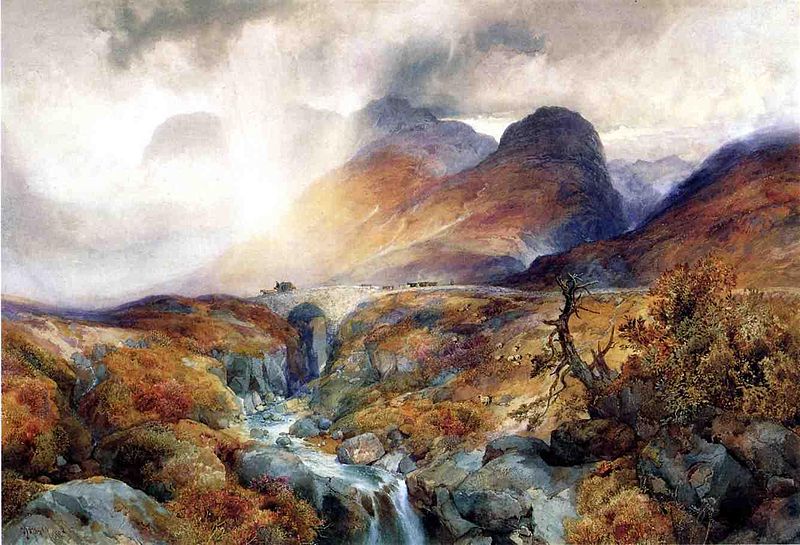 Pass at Glencoe Scotland - Thomas Moran