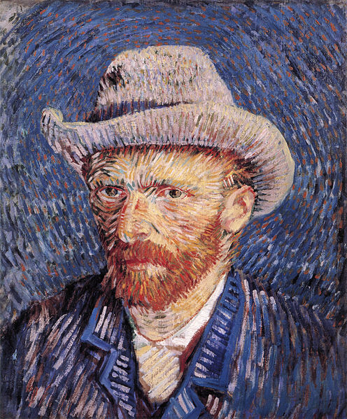 Self-portrait with Felt Hat - Vincent van Gogh