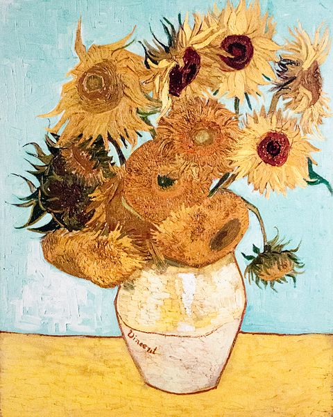 Still Life Vase with Twelve Sunflowers - Vincent van Gogh