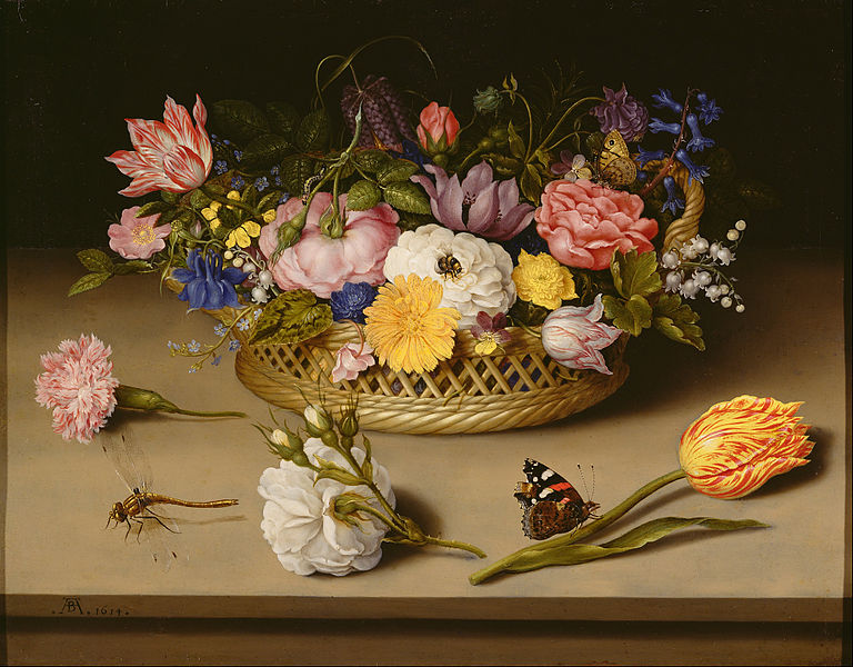 Still-Life with Flowers - Ambrosius Bosschaert the Elde