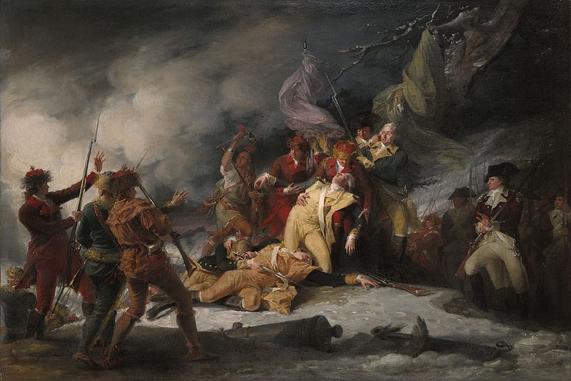 The Death of General Montgomery in the Attack on Quebec - John Trumbull