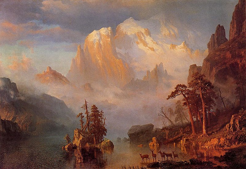 The Rocky Mountains - Albert Bierstadt