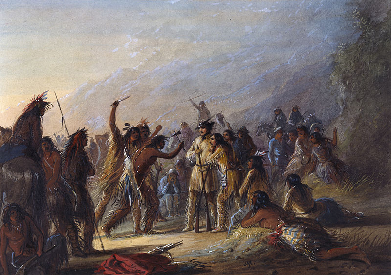 Attack by Crow Indians - Alfred Jacob Miller