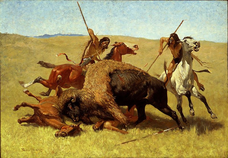 The Buffalo Hunt - Frederic Remington