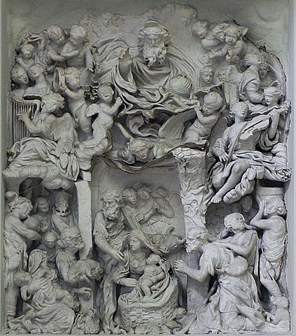 Adoration of the Shepherds High Relief Sculpture