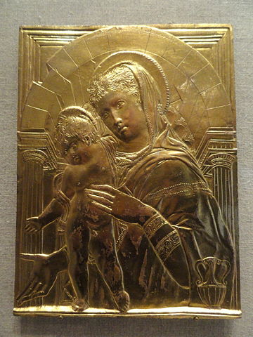 Madonna and Child with a Parapet In front of a Broken Arch - Donatello
