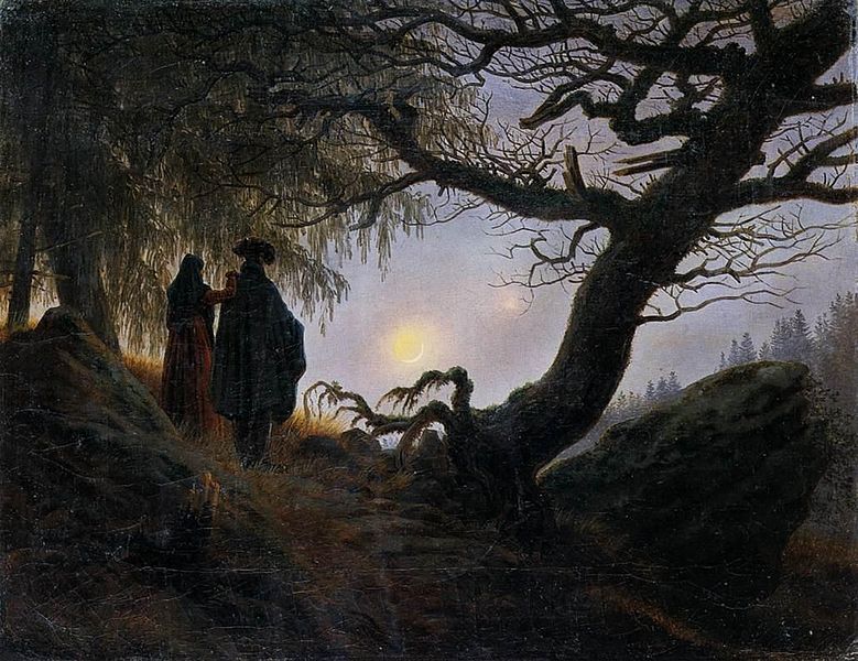 Man and Woman Contemplating the Moon – Caspar David Friedrich 