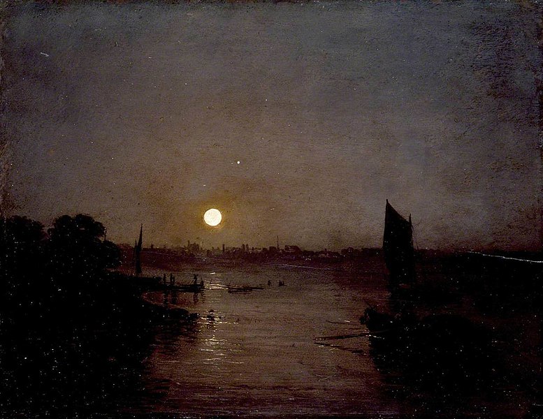 Moonlight, a Study at Millbank - Joseph Mallord William Turner
