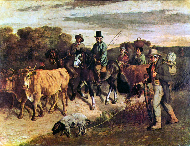 Peasants of Flagey Back From the Fair - Gustave Courbet