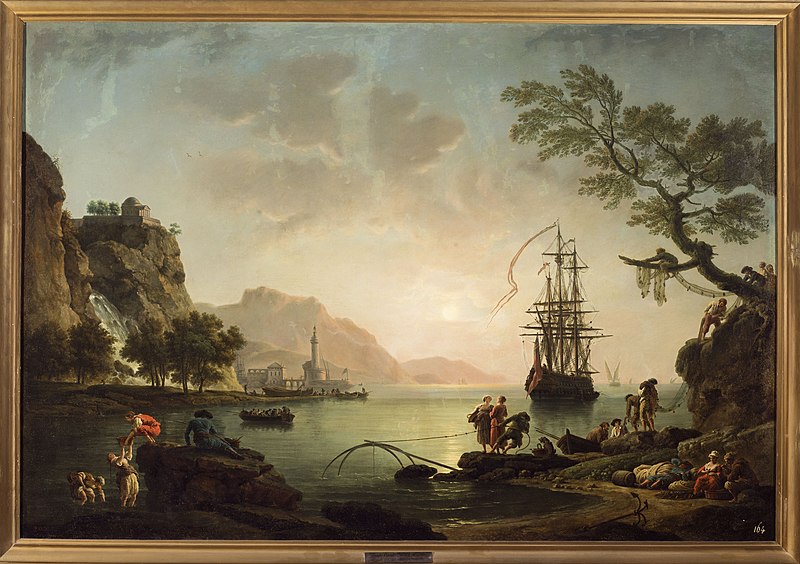 Seaport at Dawn – Claude Joseph Vernet