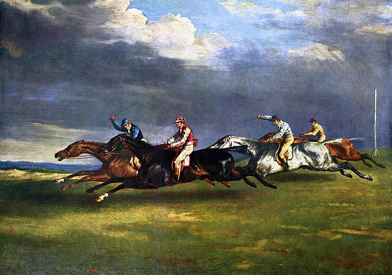 The 1821 Derby at Epsom - Théodore Géricault