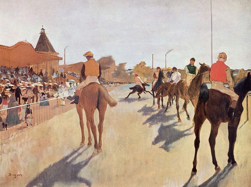 The Parade, Race Horses in front of the Tribunes, 1868 - Edgar Degas