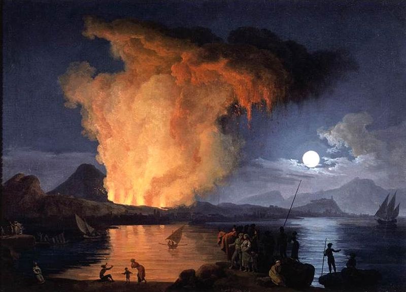 View of the Eruption of Mount Vesuvius - Pierre-Jacques Volaire