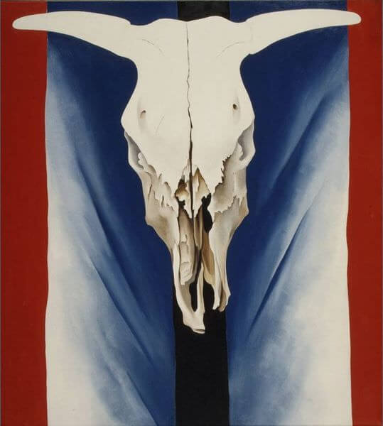 Cow's Skull: Red, White, and Blue