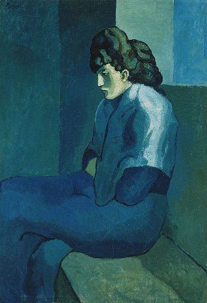 Femme assise (Melancholy Woman) - Picasso