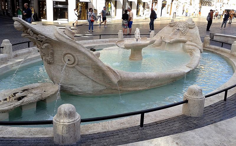  Fountain of the Boat (Fontana della Barcaccia)