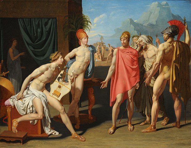 Achilles Receiving the Ambassadors of Agamemnon Jean Auguste Dominique Ingres - Tranh tân cổ điển - lựa chọn cho những không gian sang trọng đẳng cấp