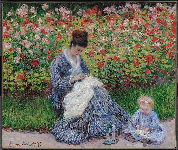 Camille Monet and Child - Claude Monet