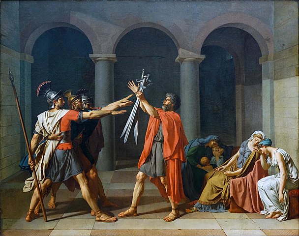Oath of the Horatii Jacques Louis David - Tranh tân cổ điển - lựa chọn cho những không gian sang trọng đẳng cấp