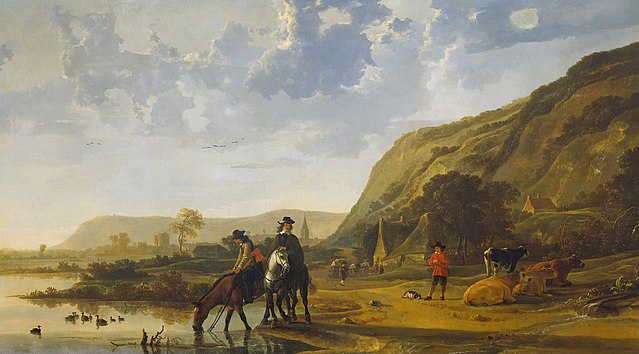 River Landscape with Riders - Aelbert Cuyp