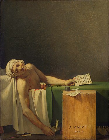 The Death of Marat %E2%80%93 Jacques Louis David - Tranh tân cổ điển - lựa chọn cho những không gian sang trọng đẳng cấp