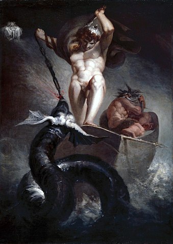 Thor Battering the Midgard Serpent