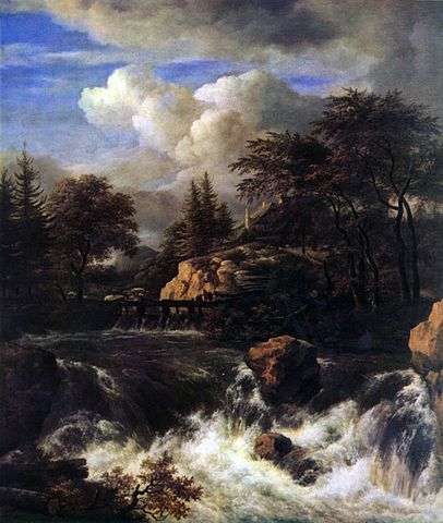 A Waterfall in a Rocky Landscape - Jacob van Ruisdael