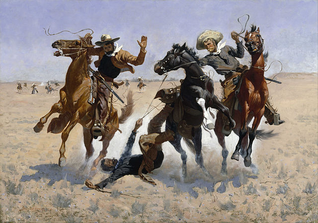 Aiding a Comrade - Frederic Remington