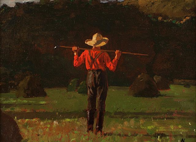 Farmer with a Pitch - Winslow Homer