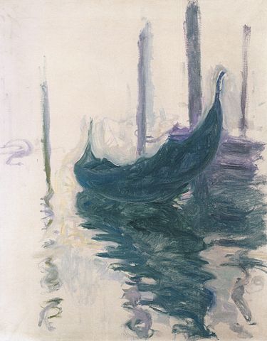 Gondola in Venice - Claude Monet 