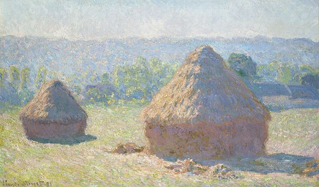 Grainstacks at the End of Summer, Morning Effect – Claude Monet