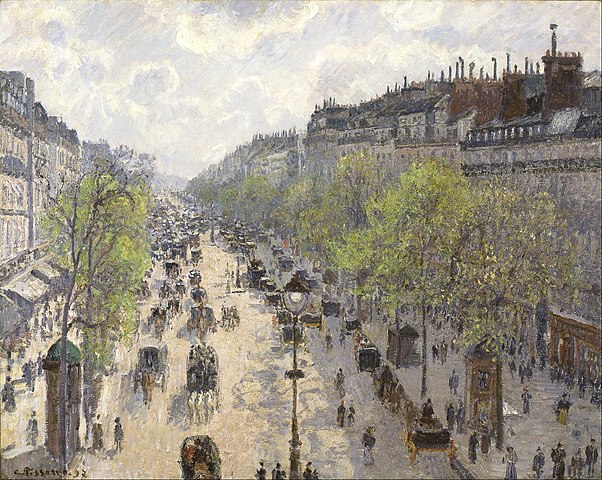 Le Boulevard de Montmartre, Matinée de Printemps - Camille Pissarro