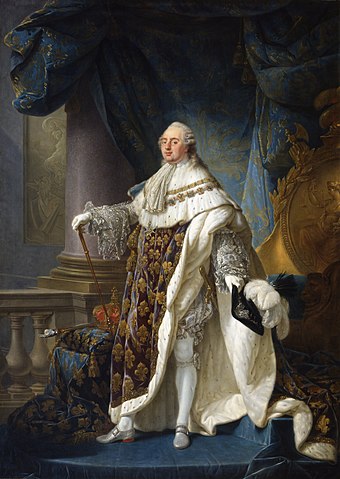 Louis XVI, king of France and Navarre, wearing his grand royal costume - Antoine-François Callet