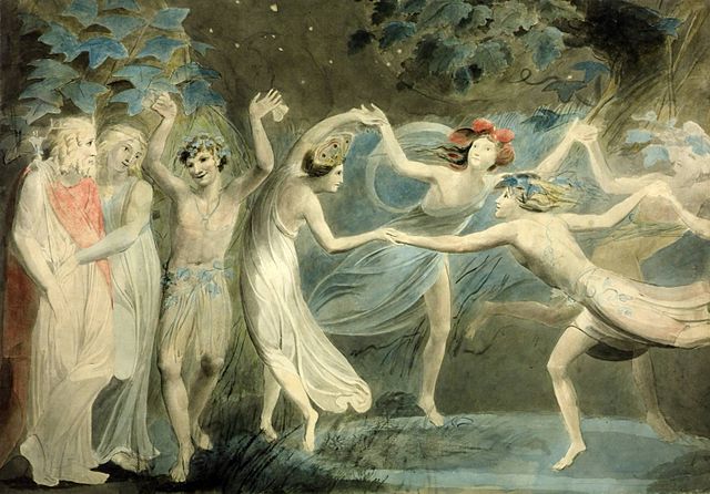 Oberon, Titania and Puck with Fairies Dancing - William Blake