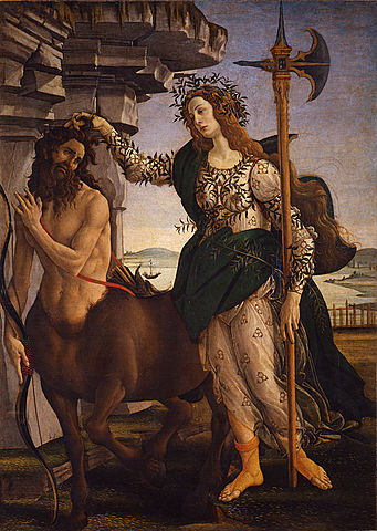 Pallas and the Centaur Sandro Botticelli