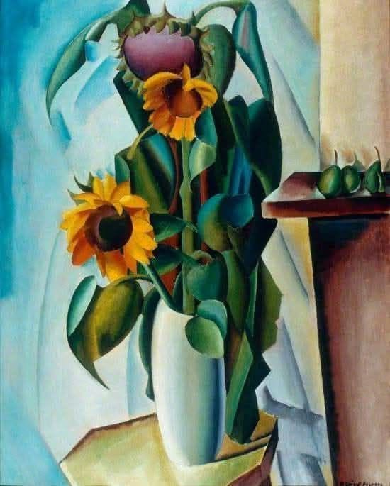 Sunflowers – Edward McKnight Kauffer, c. 1917