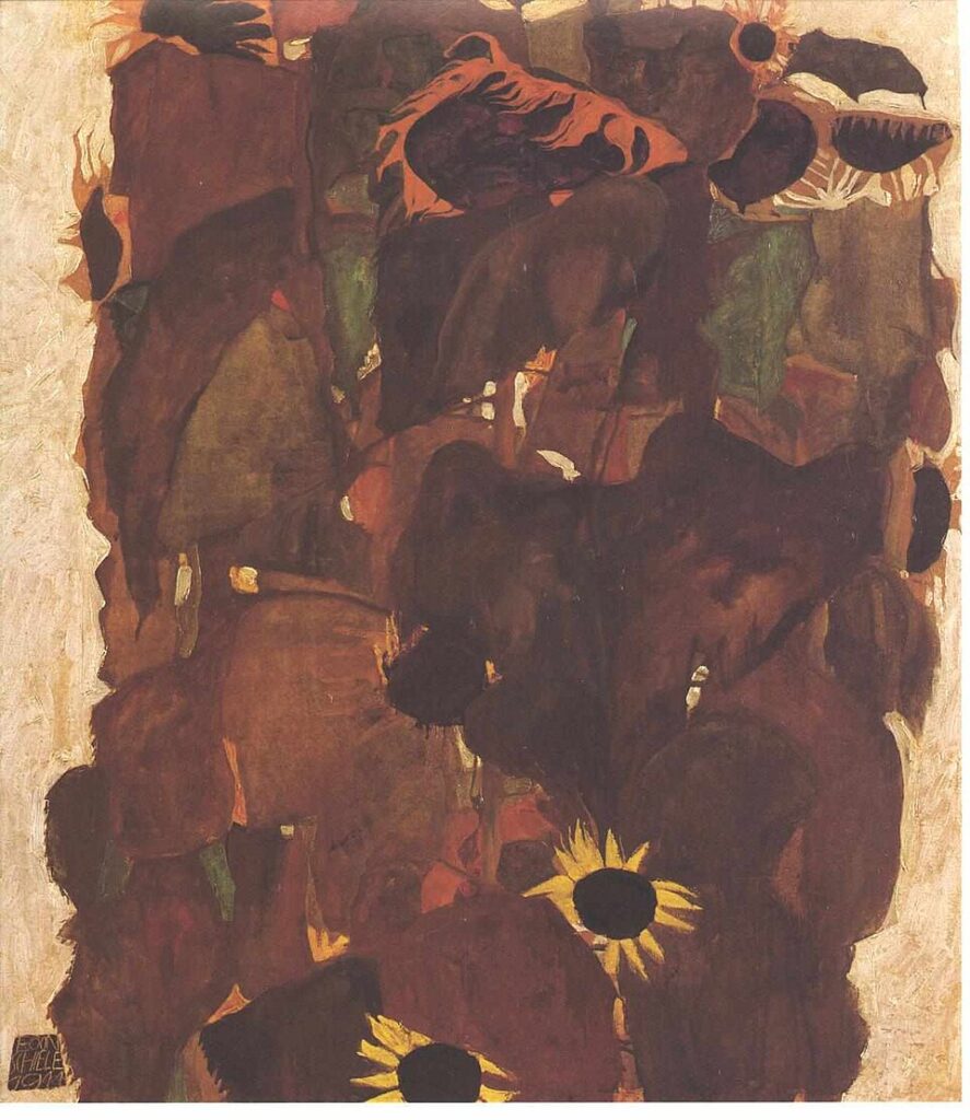 Sunflowers – Egon Schiele (1911)