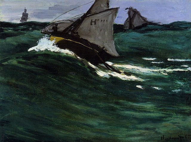 The Green Wave - Claude Monet